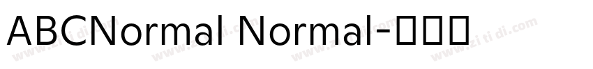 ABCNormal Normal字体转换